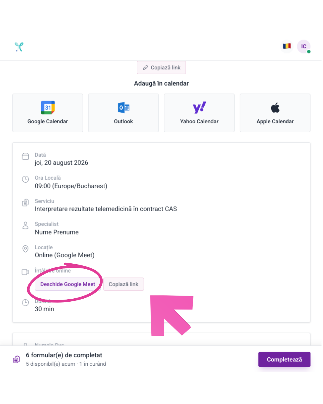 Pasul 4 - Deschide Google Meet